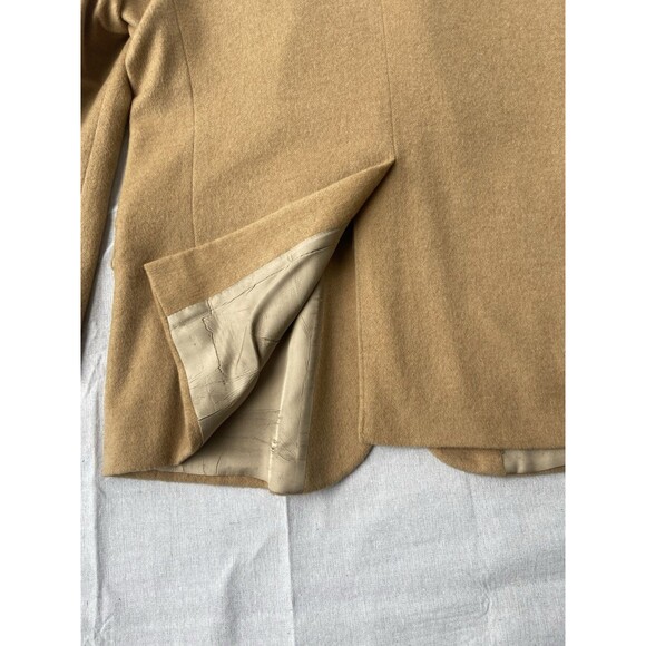 HUNT VALLEY USA MENS BROWN 100% CAMEL HAIR SPORT COAT JACKET BLAZER SIZE: 46 - Picture 13 of 16